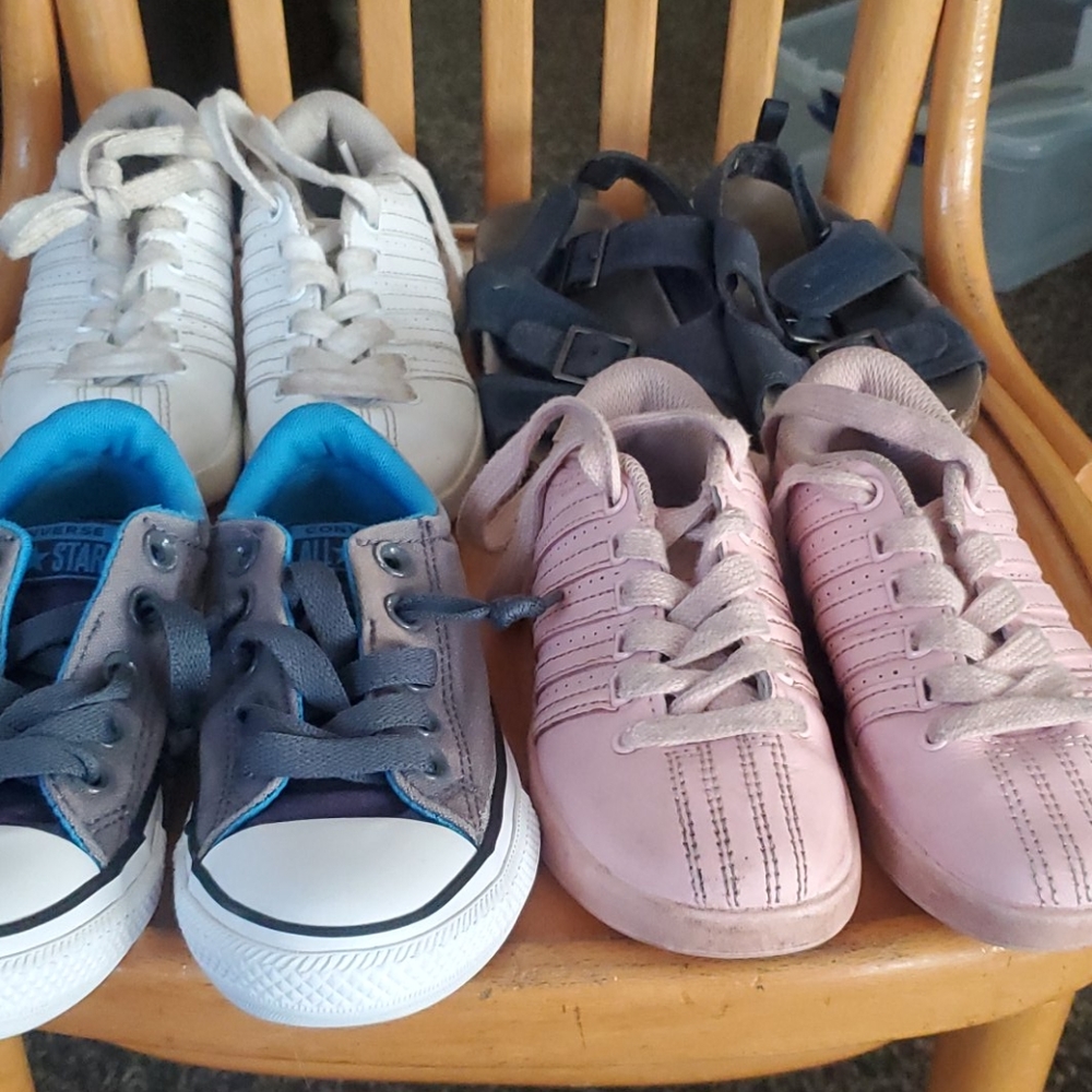4 pairs of shoes for toddler. All size 11
